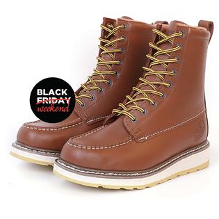 Golden Retriever 8 Men S Work Boots Safety Soft Toe Shoes Brown Non Slip Water Resistant Casual Gr86994