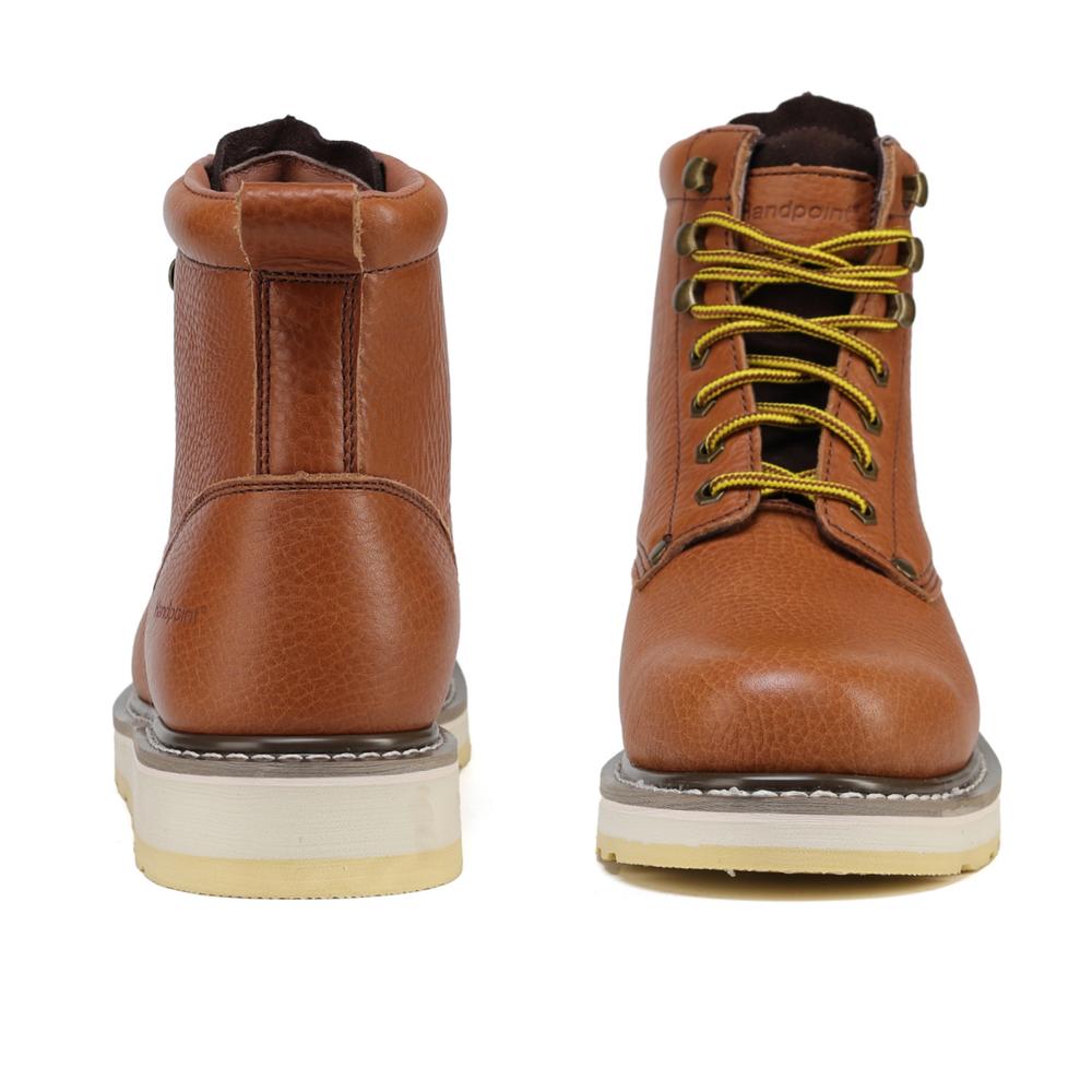 Hardcan 6" Men's work boots Soft Toe comfortable Tan Pitstop Leather