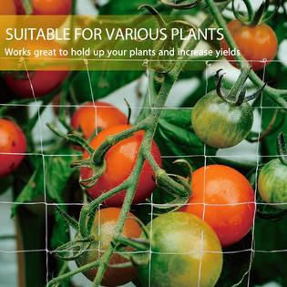 Vivohome Xbrel 5 X 15ft Heavy Duty Mesh Garden Trellis Netting For Plants Support Hydroponics Climbing And Grow Tents