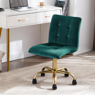 Duhome Elegant Lifestyle Rolling Home Office Desk Chairs For Teens Adjustable Task Chair No Arms Desk Chair With Backrest For Home Office Bedroom