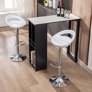 Duhome Elegant Lifestyle Set of 2 ABS Barstool Adjustable ...