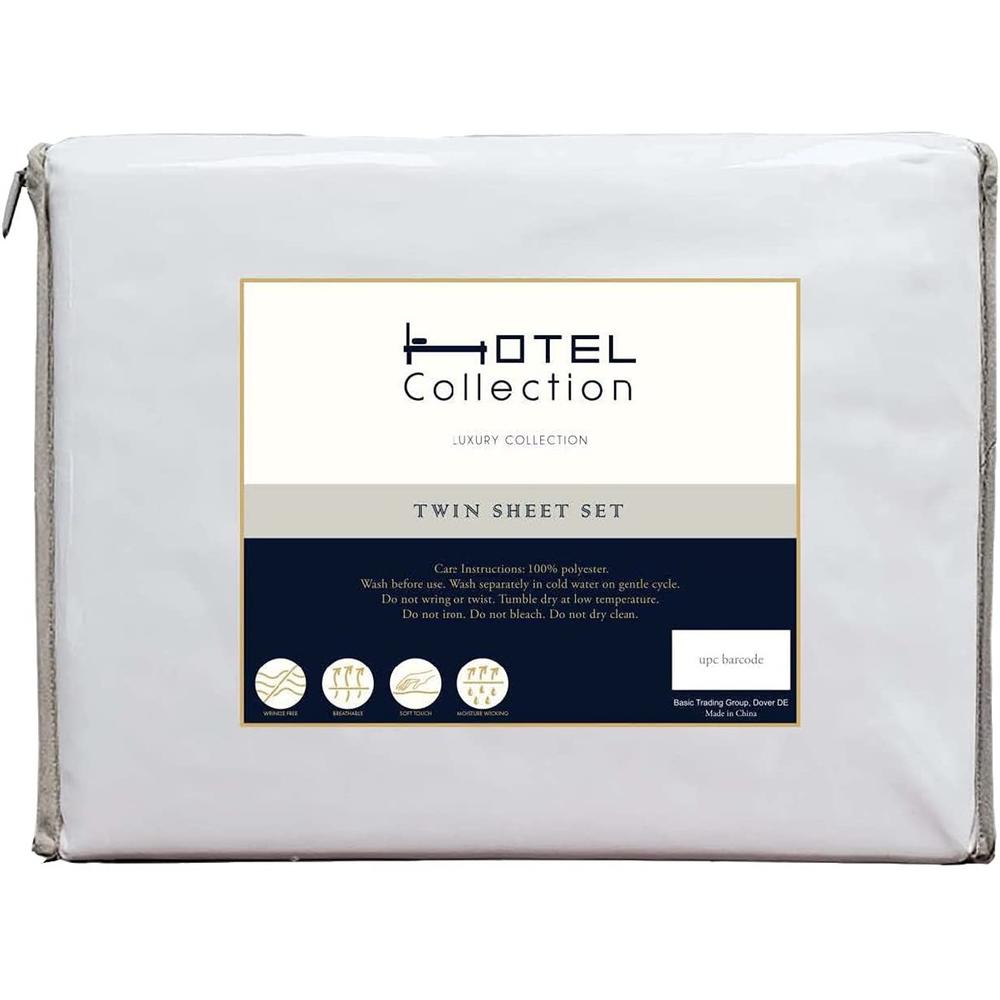 Hotel Collection Sheet Set - Hotel Luxury 1800 Series Bedding Sheets - Extra Soft Cooling Deep Pocket Wrinke, Stain resistant