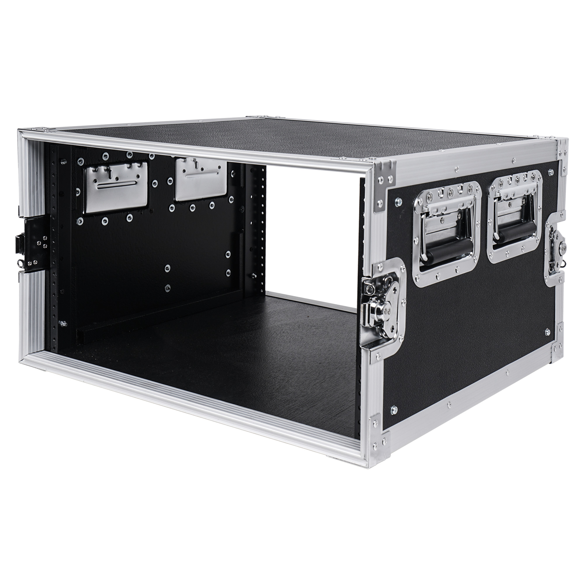 Sound Town DIY 6U Studio Rack w/ Baltic Birch Plywood Weathered Brown