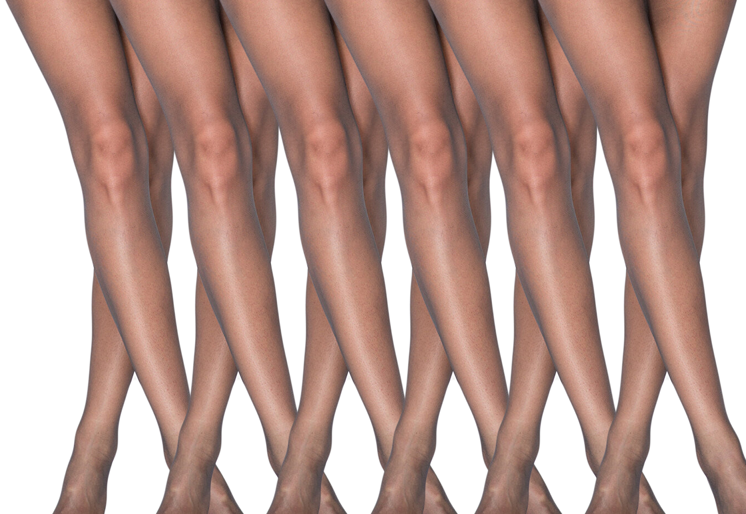 5 Denier Ultra Sheer Shiny Pantyhose - Crotchless Tights Lingerie One Size