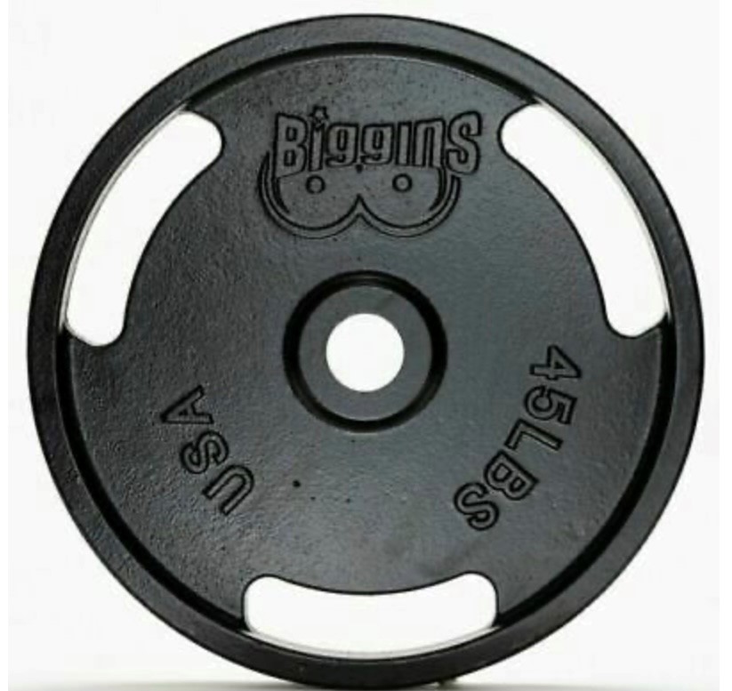Biggins Iron BIGGINS PAIR - 45lbs - Cast Iron Olympic Weight Plate