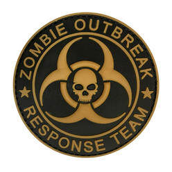 MORTHOME M Tactical Morale Patch Zombie Outbreak Response Team Embroidered PVC Applique Tactical Hook Rubber Patches