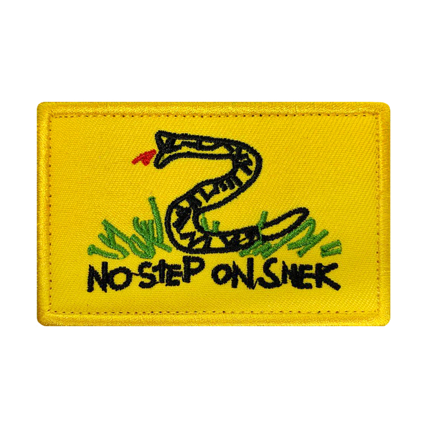 MORTHOME M No Step On Snek, Morale Patch Funny Tactical Morale Badge Hook  Loop Tactical Patch