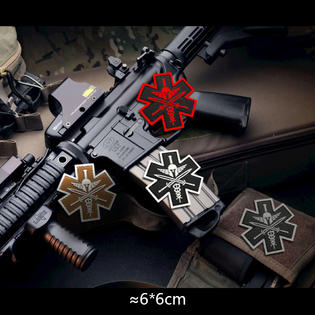 Parches Tácticos Bordados Calavera Fantasma - Pack De 2, 8x5 Cm, Con Velcro Para Equipo Airsoft Y Militar