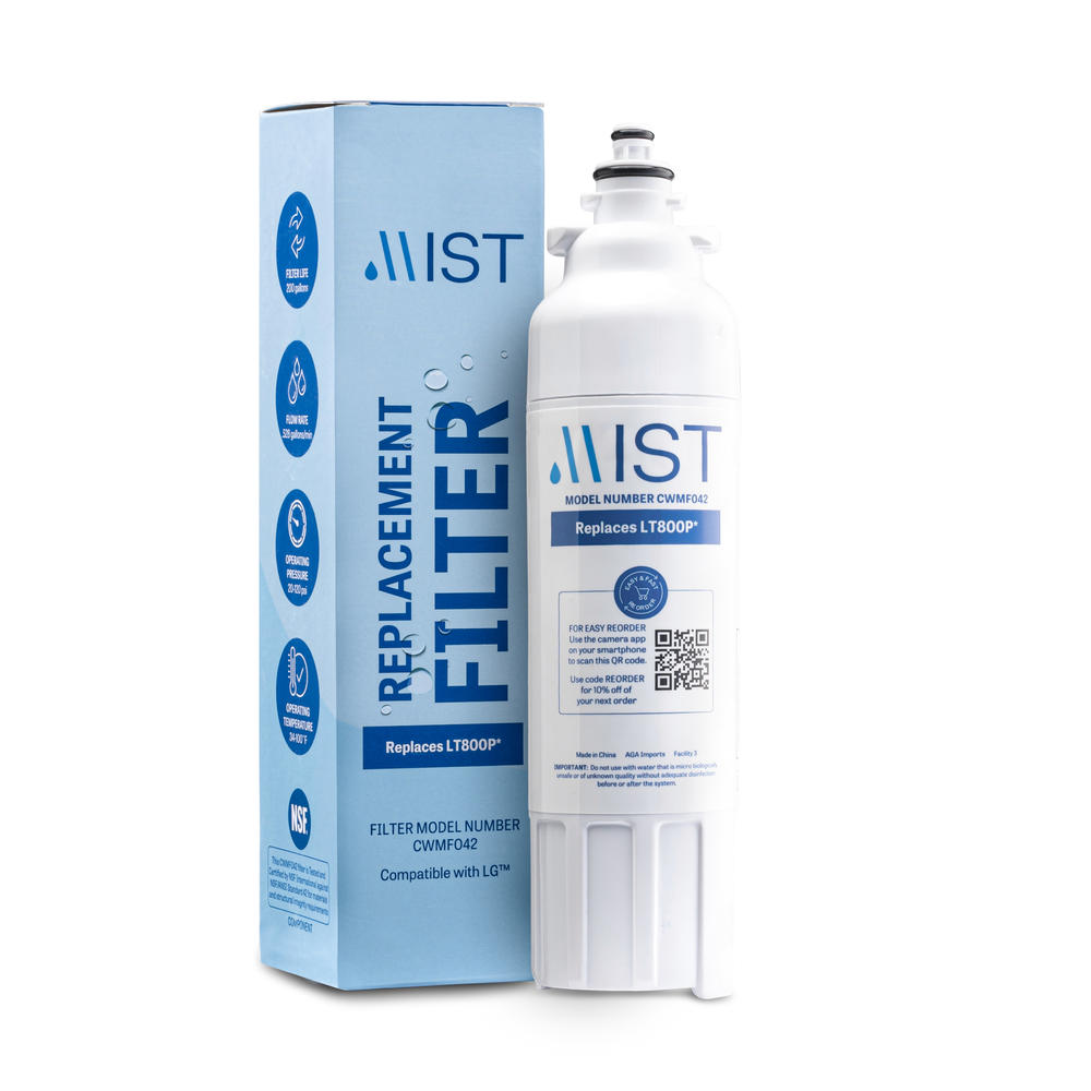 MIST LG ADQ73613401 Water Filter Replacement, Compatible With LT800P