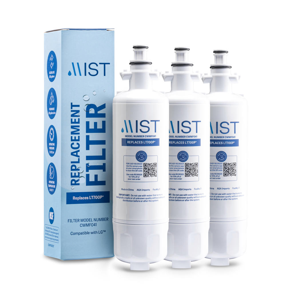 Mist Kenmore 9690 Water Filter Replacement Compatible With LT700P, ADQ36006101, Kenmore Elite 795, 46-9690, 3 Pack
