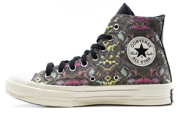 high top converse multicolor