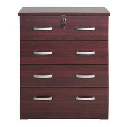 Better Homes Better Home Products Cindy 4 Drawer Chest Wooden Dresser with Lock