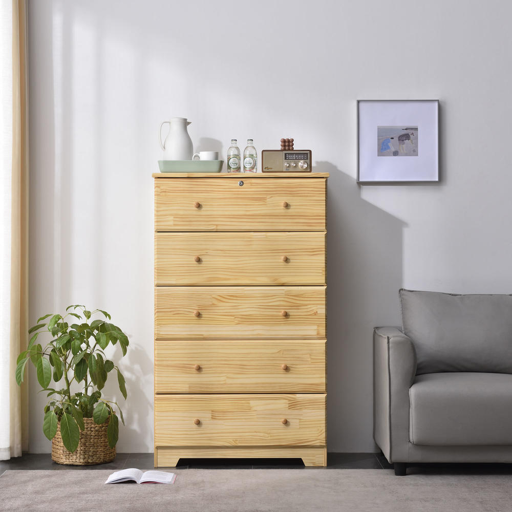 Better Homes Pine Chest 5 Drawers
