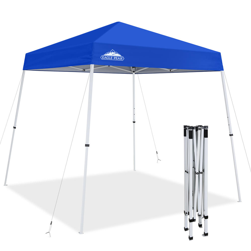EAGLE PEAK 8x8 Slant Leg 6x6 Top Pop-up Canopy Tent