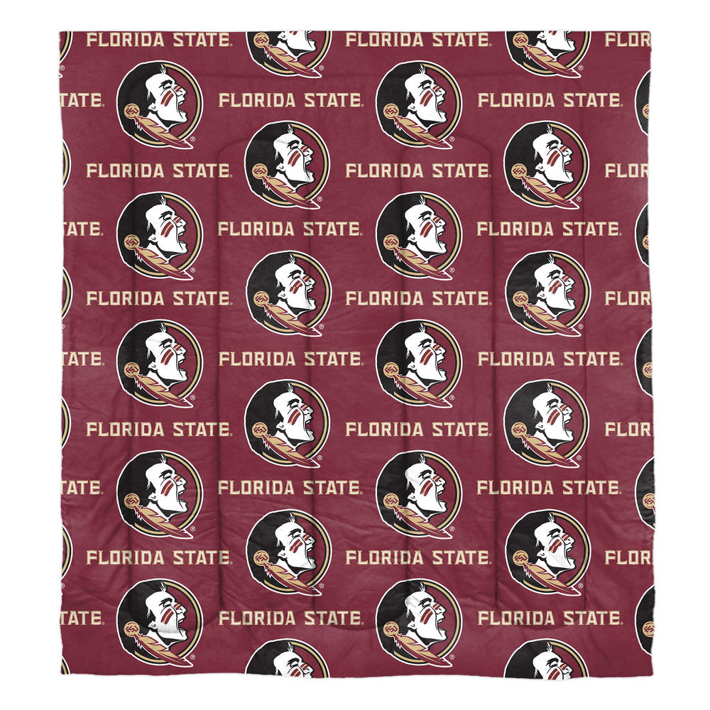 The Northwest Group NCAA Florida State Seminoles Full Rotary Bed In A Bag Set