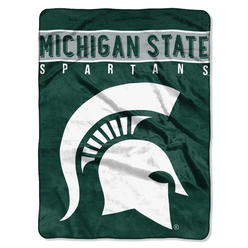 The Northwest Group Michigan State Spartans Blanket 60x80 Raschel Basic Design