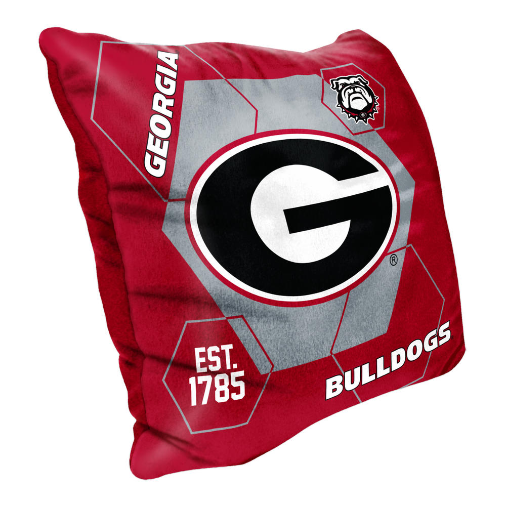 The Northwest Group NCAA Georgia Bulldogs Velvet Reverse Pillow