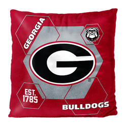 The Northwest Group 1COL-23500-0029-RET 16 x 16 in. Georgia Bulldogs Reverse Velvet Pillow