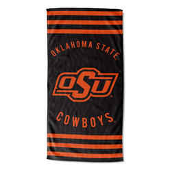 The Northwest Group 1COL-62005-0013-RET 30 x 60 in. Oklahoma State Cowboys Stripes Beach Towel