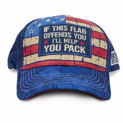 Buck Wear If this Flag Offends You I'll Help You Pack Cap Hat Buck Wear