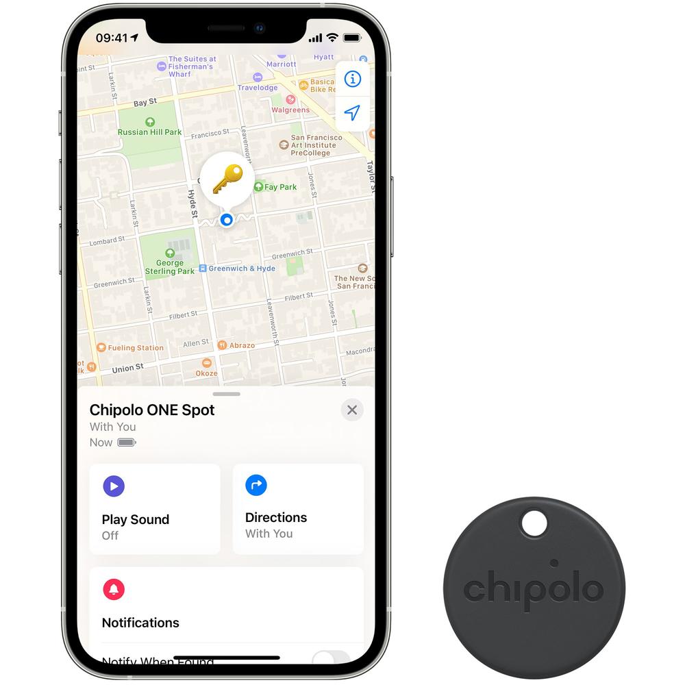 Chipolo ONE Spot Bluetooth Item Tracker with Apple Find My 3 pack