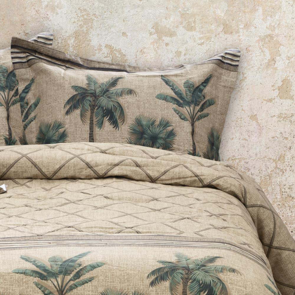 Karin Maki Kona Palm Grove 100% Polycotton Tropical Palm Tree Comforter Set