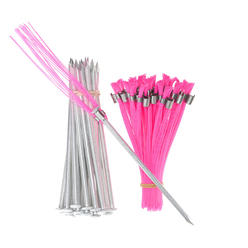 Trail Chasers 6 in. Pink Ground Markers - Whiskers and Stakes (25-Pack)