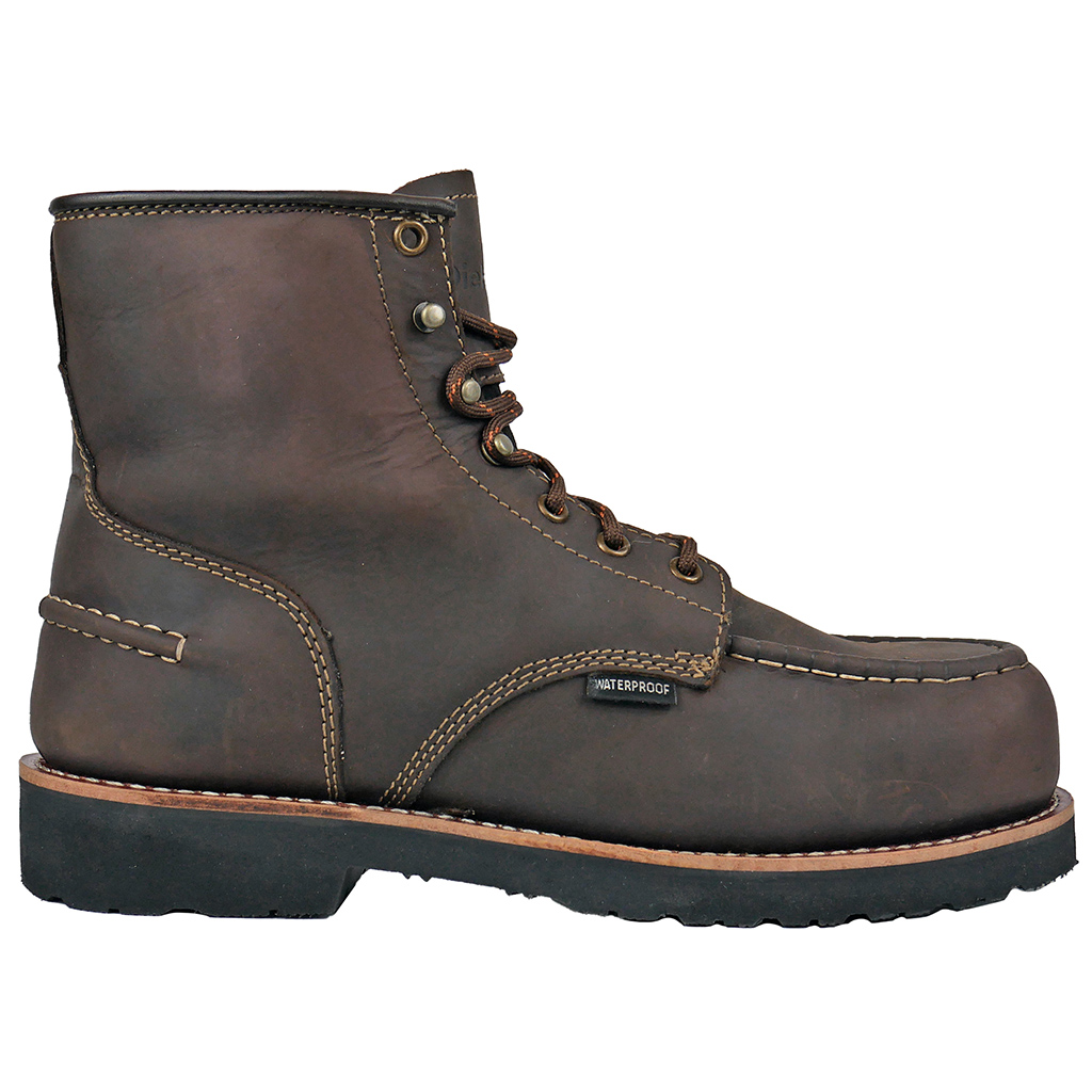Vintage Insulated Sears Roebuck Men 10 Work Boots #86004 Moc Toe Brown Leather Vintage sears work boots - Gem main image 3