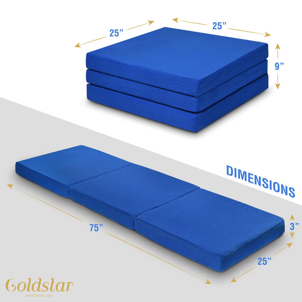 Gold Star Mattress Gold Star Tri-Folding Gel Memory Foam Mattress