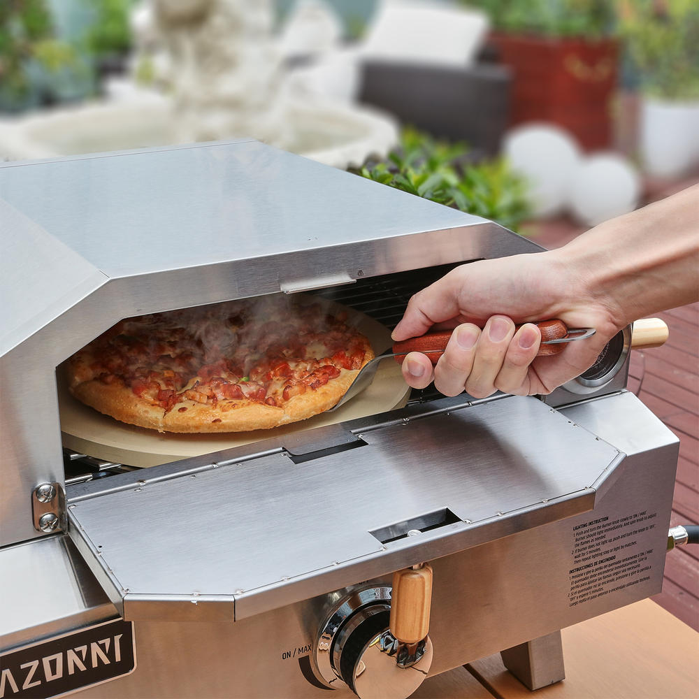Razorri Comodo Outdoor Gas 12 Inch Pizza Oven and Griller Stainless Steel