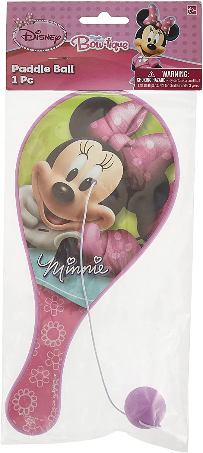 Disney Pack of 6 Minnie Mouse Clubhouse Paddle Ball Party Favor