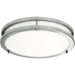 Light Blue USA lb72170 led flush mount ceiling light, 10 inch, 17w (120w equivalent) dimmable 1350lm, 4000k cool white, brushed nickel round