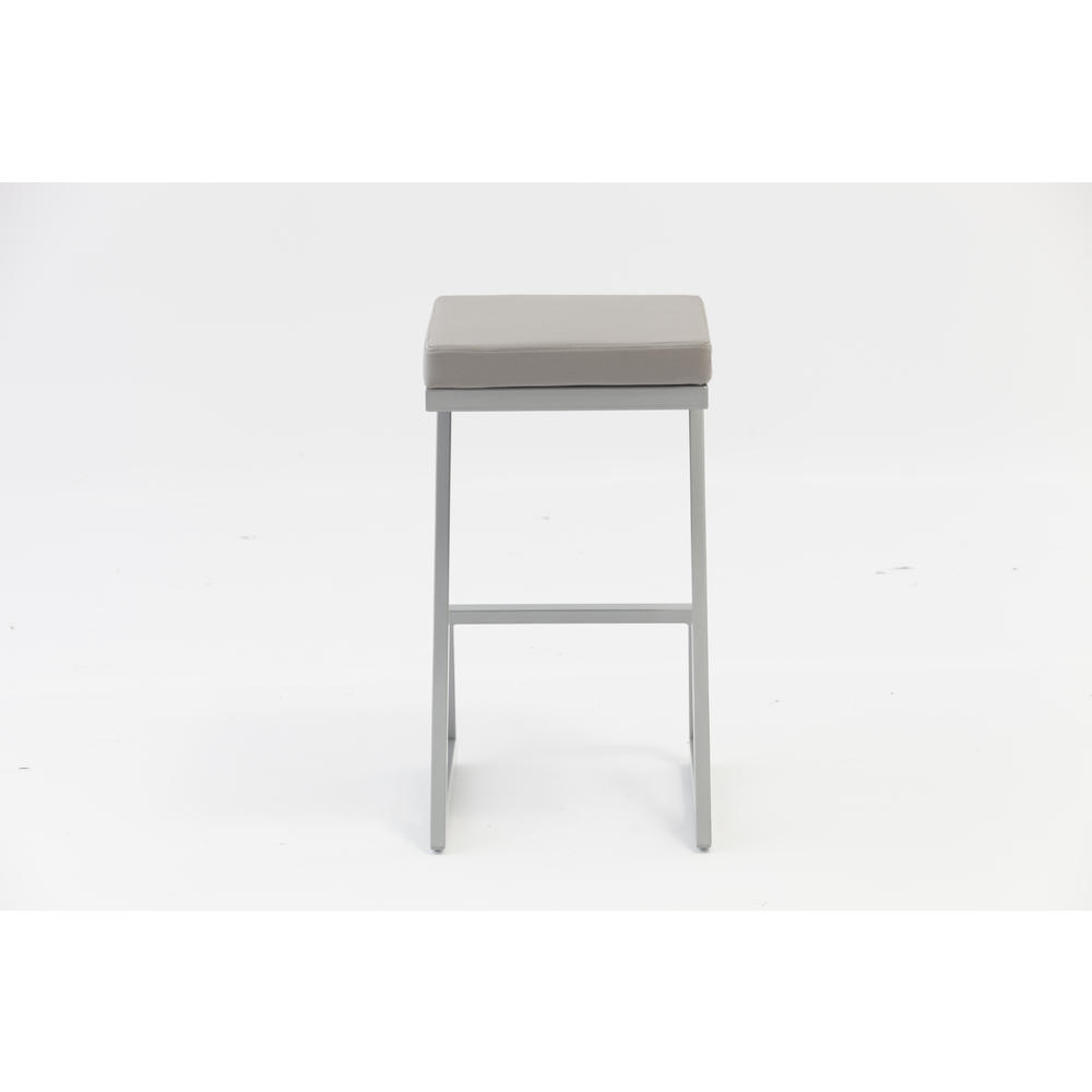 US Furnishing Express corp Indoor and Outdoor Weatherproof Zen  Bar Stool Bar chair (White/Beige)