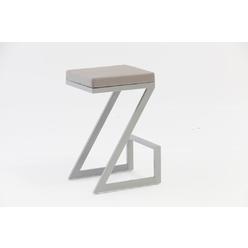 US Furnishing Express corp Indoor and Outdoor Weatherproof Zen  Bar Stool Bar chair (White/Beige)