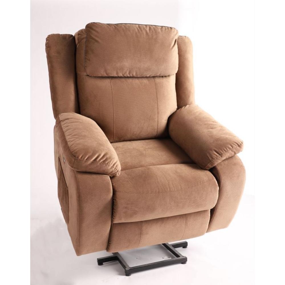 US Furnishing Express corp Power Lift Chair Electric Recliner For Elderly Heated Vibration Massage Fabric Sofa Motorized Living Room Chair