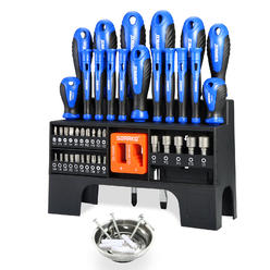 SORAKO 44-Piece Screwdriver Set, Magnetic Screwdriver Kit with Plastic Racking, for Home Repair, DIY Craft, Men Tools Gift