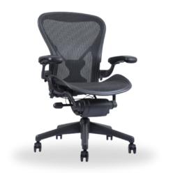 Herman Miller Classic Herman Miller Aeron Office Chair Size B - Fully Loaded, Posture Fit Back Support with Tilt Function - Easy Assembly