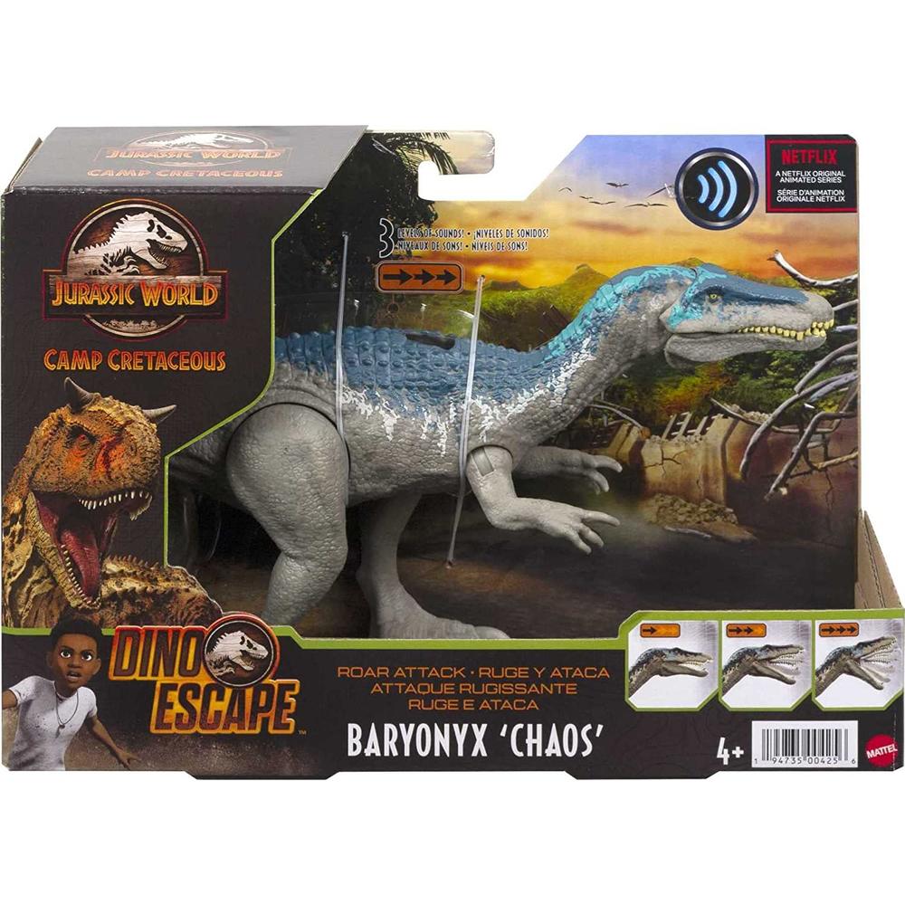 Mattel Jurassic World Camp Cretaceous Dino Escape Baryonyx 'Chaos' Action Figure [Roar Attack ]