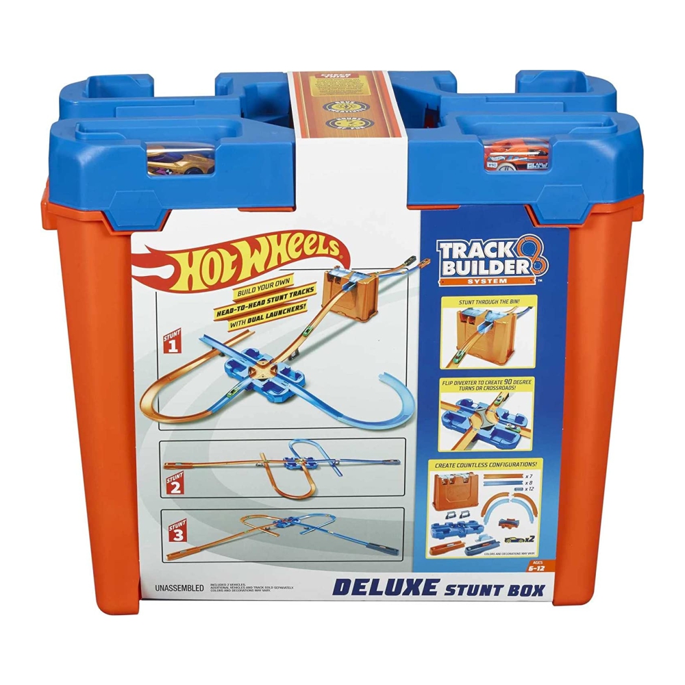 Hot Wheels Track Builder Stunt Box gift Set Ages 6 to 12