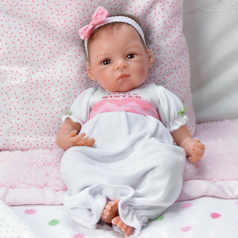 The Ashton-Drake Galleries The Ashton - Drake Galleries A Sister's Love Child and a Baby So Truly Real® Lifelike Realistic Doll Set by Waltraud 24"
