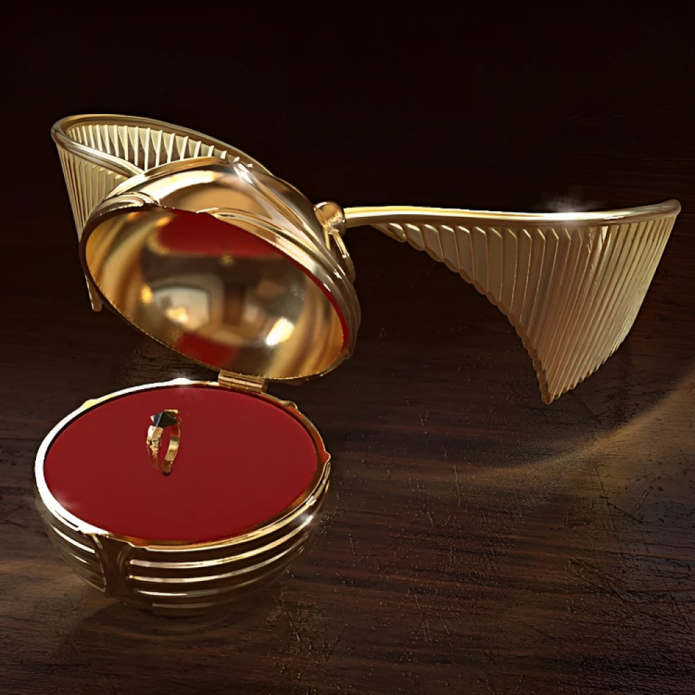 The Bradford Exchange Harry Potter Golden Snitch CastMetal Music Box