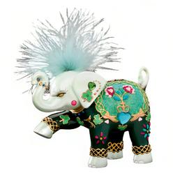 The Hamilton Collection Tons of Fortune Luck of the Irish Elephant Figurine Collection Issue #3 by Margaret Le Van 4.25-inches