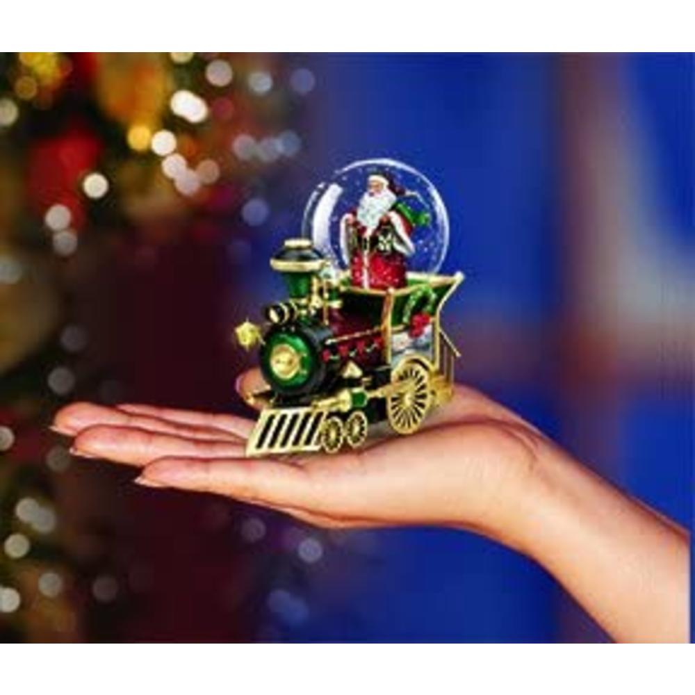 The Bradford Exchange Wonderland Express Miniature Snow Globe: Santa Claus Comin' To Town #1 Christmas Decor by Thomas Kinkade