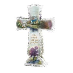 The Bradford Exchange Truth Inspirations of Hope Cross Collection Issue #8 Religious Cross Sculpture by Thomas Kinkade 6.5"