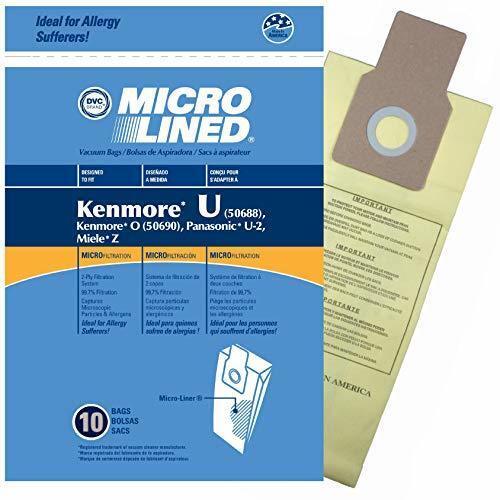 DVC 27 Bags Compatible with Sears Kenmore U O Upright Vacuum Bags 5068 50688 50690