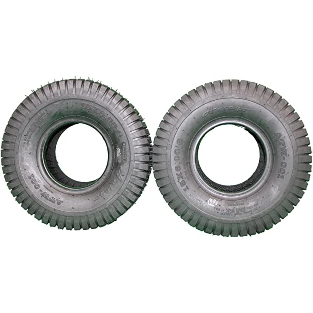 Antego Tire & Wheel (Set of 2) 15x6.00-6 4 PLY TURF TIRES FOR LAWN & GARDEN ATW-001