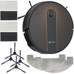 Coredy R756 Pro Robot Vacuum and Replacement Kit Combo (Include Side Brush, Filter, Mopping Cloth)