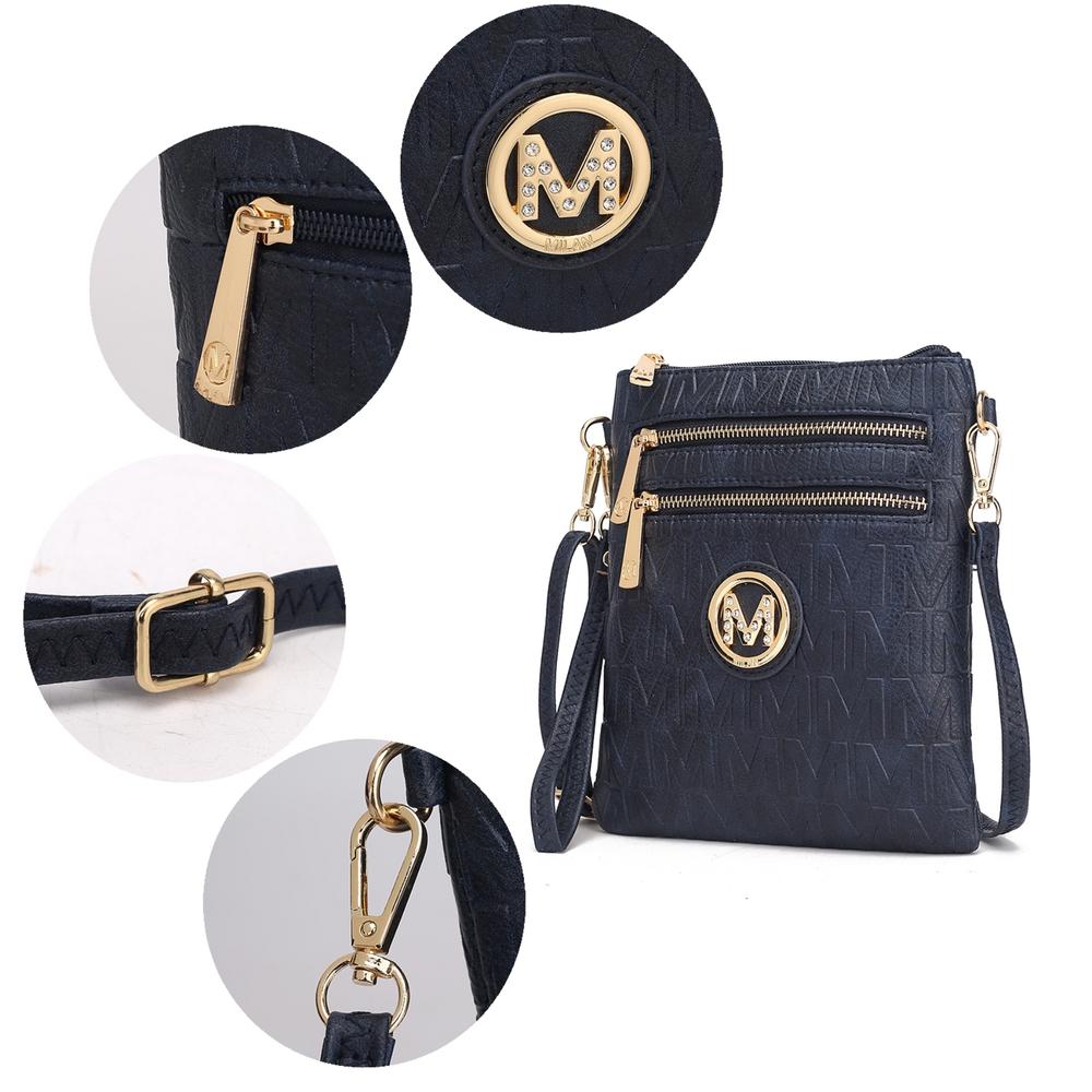 MKF Collection by Mia K Scarlett Vegan Leather Crossbody Handbag