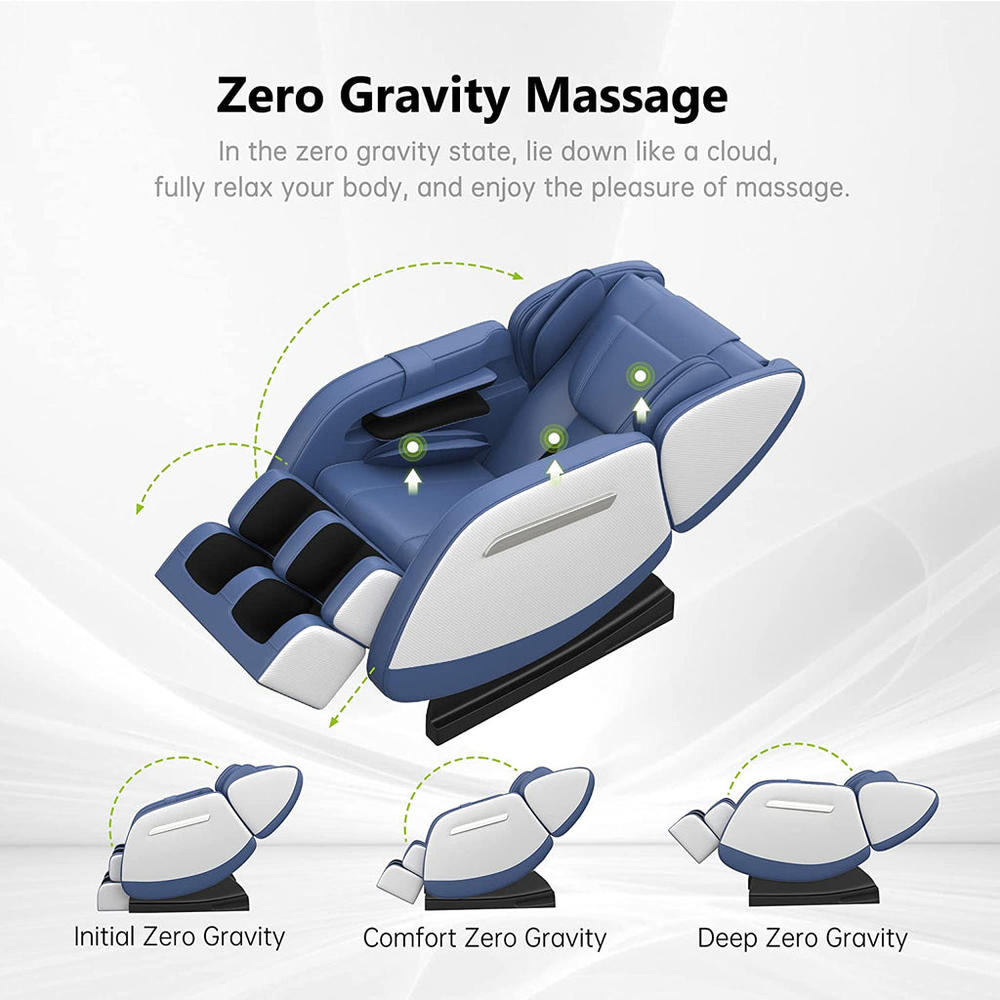 Real Relax® 2024 MM350 Zero Gravity, Full Body Air Pressure, Heating, Bluetooth, Foot Roller Neck Shoulder Back Massage Chair