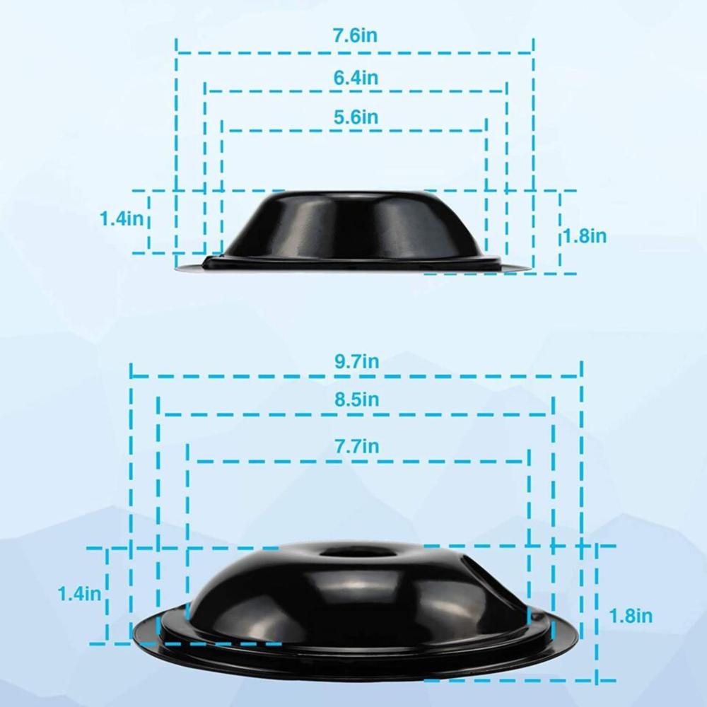Beaquicy 4-Pack Black Porcelain Drip Pans for GE Range